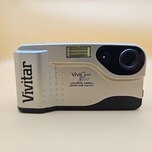 Vivitar Vivicam Digital Camera 3500 Vintage Macro Lens 7mm F5.6 LCD